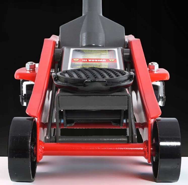 Podnośnik hydrauliczny samochodowy typu żaba 3 t 3000 kg - pozycja podniesiona