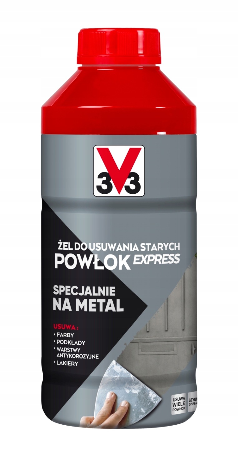 V33 środek do usuwania starych powłok z metalu 1 l