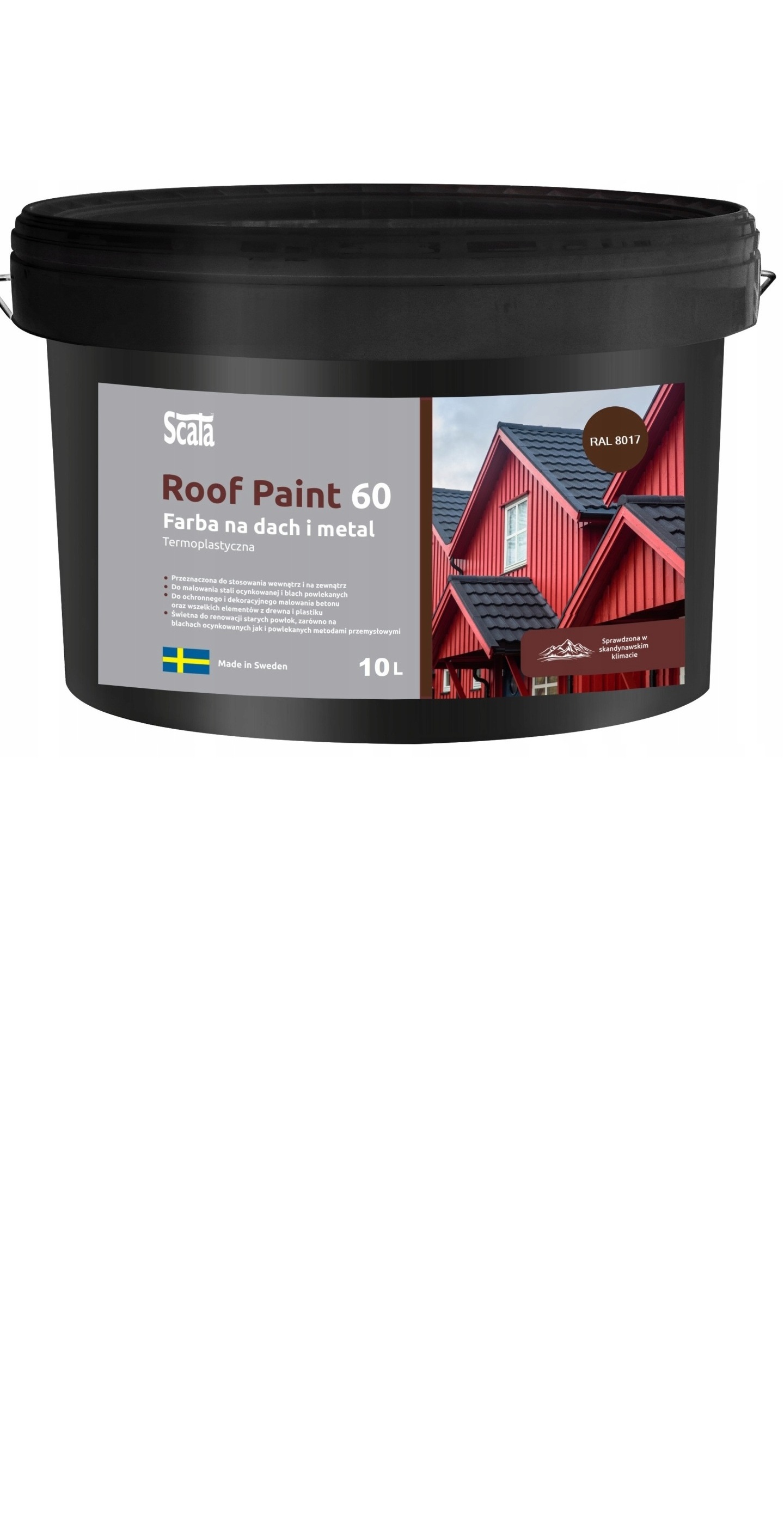 Farba do dachów SCALA Roof Paint 60 – RAL 8017