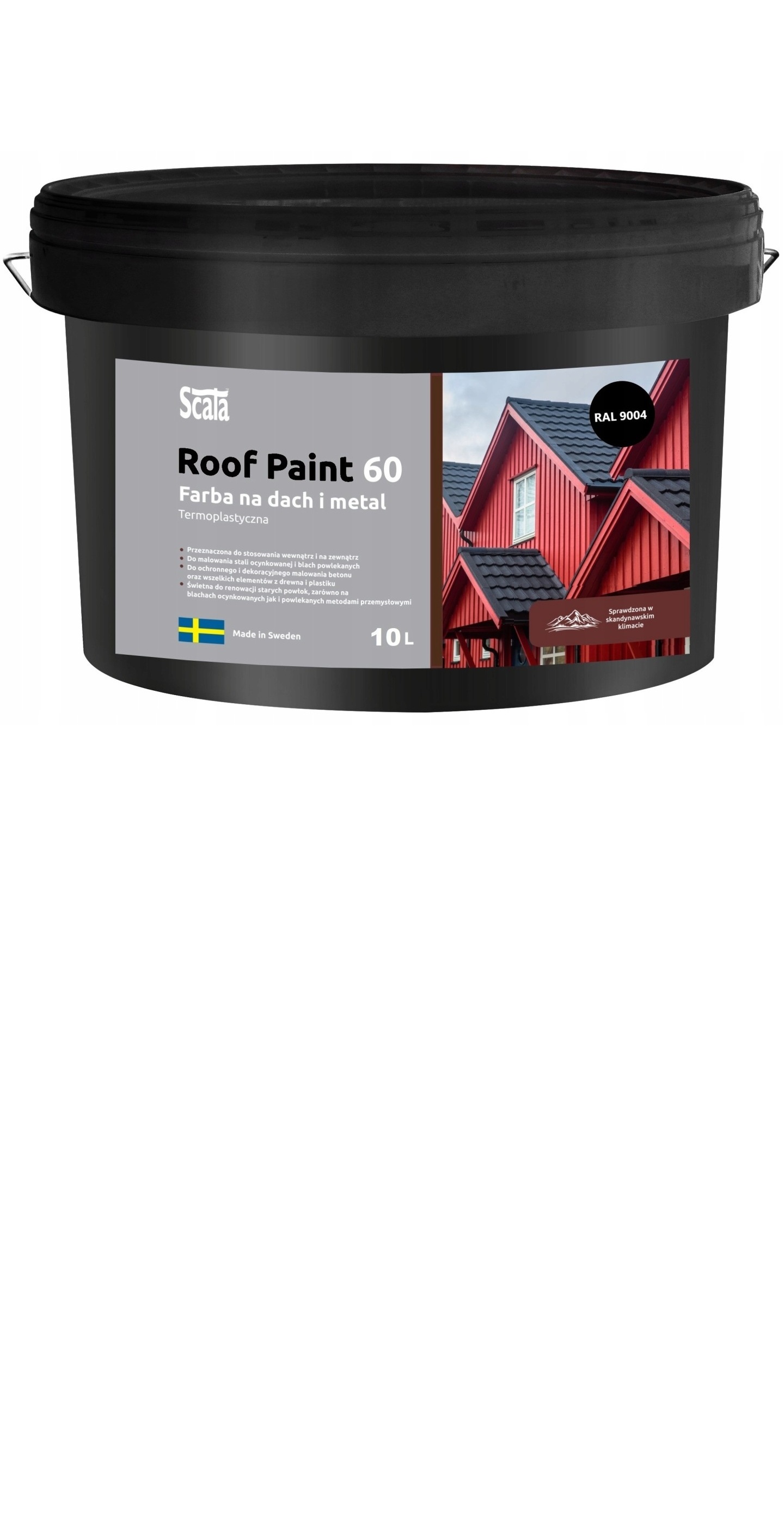 Farba do dachów SCALA Roof Paint 60 – RAL 9004
